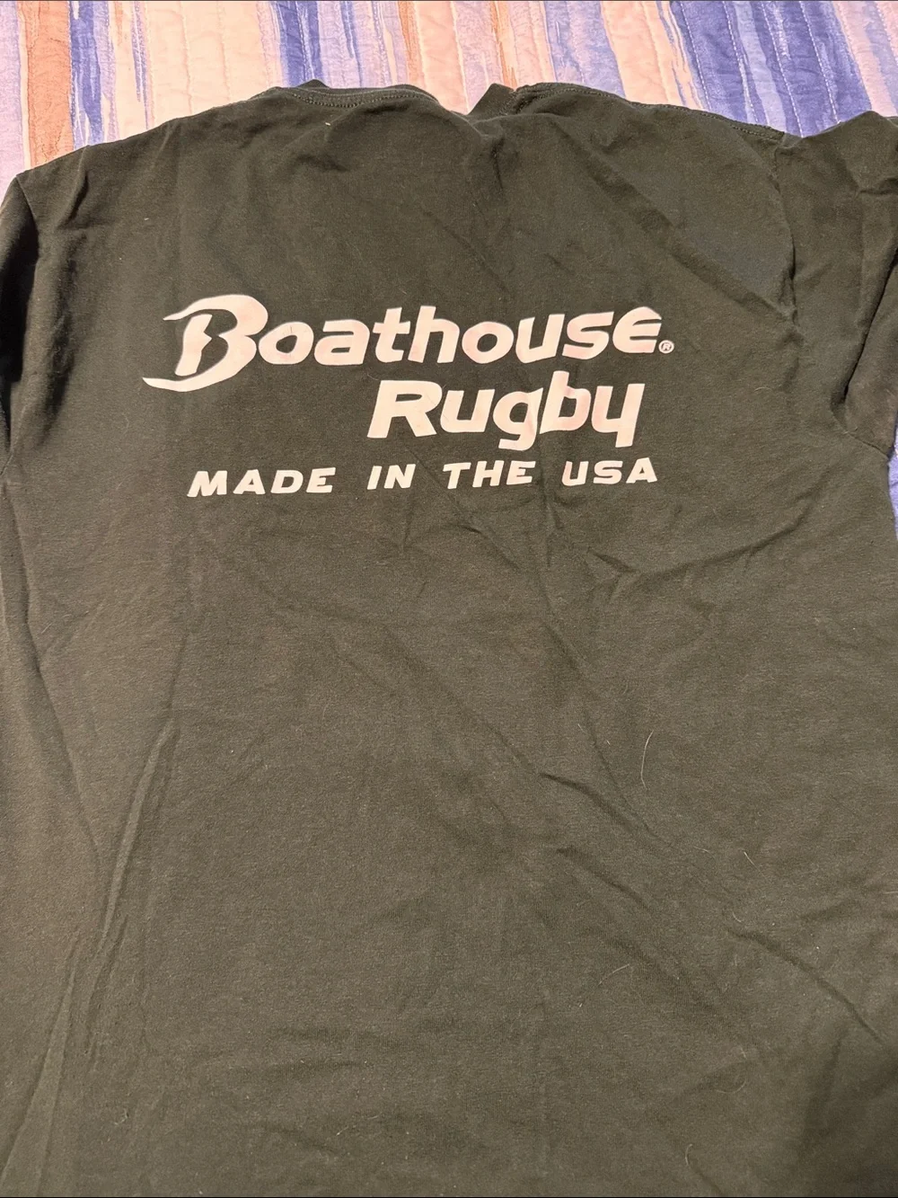 Unbranded Dark Green 'D Rugby' Short-Sleeve Graphic Tee - Picture 6 of 6